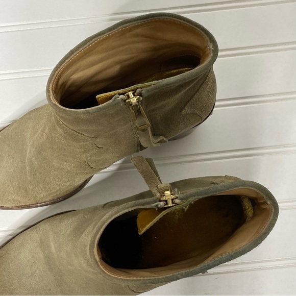 Zadig & Voltaire Molly Suede Wester Ankle boot Tan 377 - Picture 6 of 15